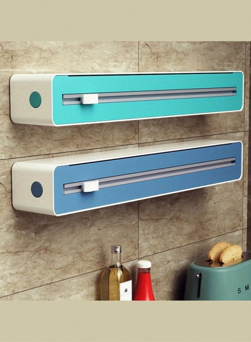 Valiant Glow Refillable Suction-Base Cling Film Dispenser (with Bi-Directional Slide Cutter) | 2-in-1 Design: Cling Film + Foil Dispenser | Strong Suction Base for Ultra-Stable Kitchen Counter Use | Effortless Bi-Directional Cutting—A Kitchen & Meal Prep Essential Must-Have for Home & Restaurant - Image 5